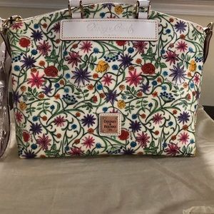 Dooney and Bourke White Floral New  Tags Satchel